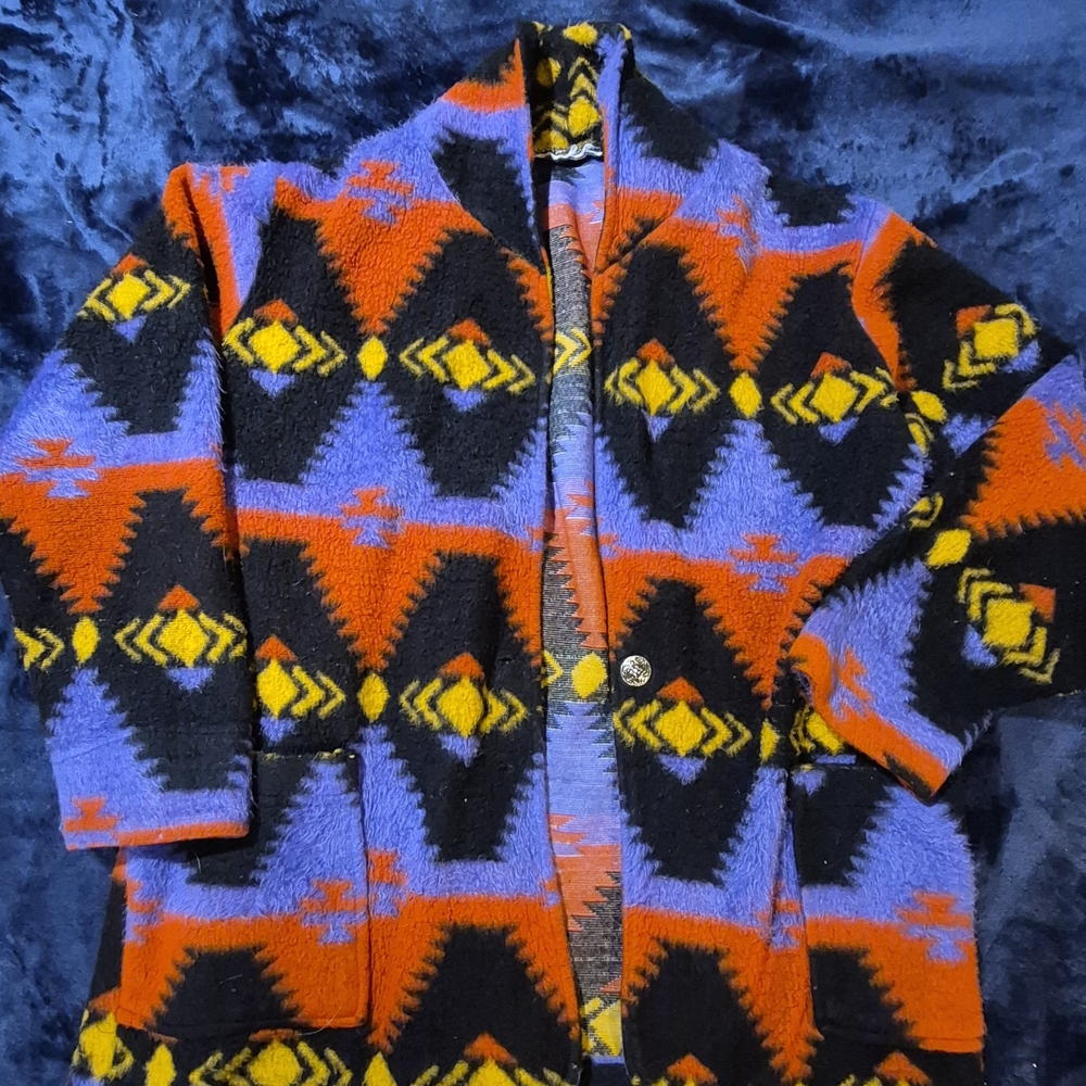 Vintage 1980s Vibrant Geometric Women's Jacket